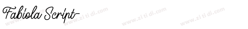 Fabiola Script字体转换